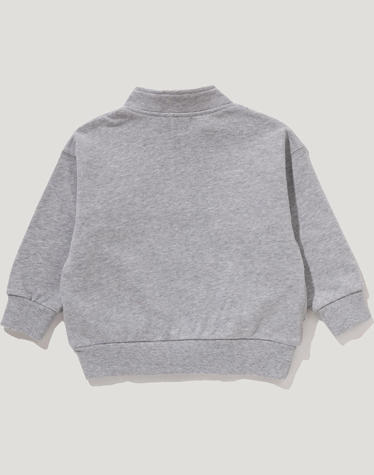 BAPE EMBROIDERY PATCH RELAXED FIT HALF ZIP SWEATSHIRT KIDS