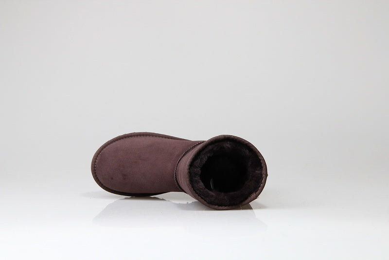 Chocolate Stain-Resistant New Classic Short Boots – In Stock