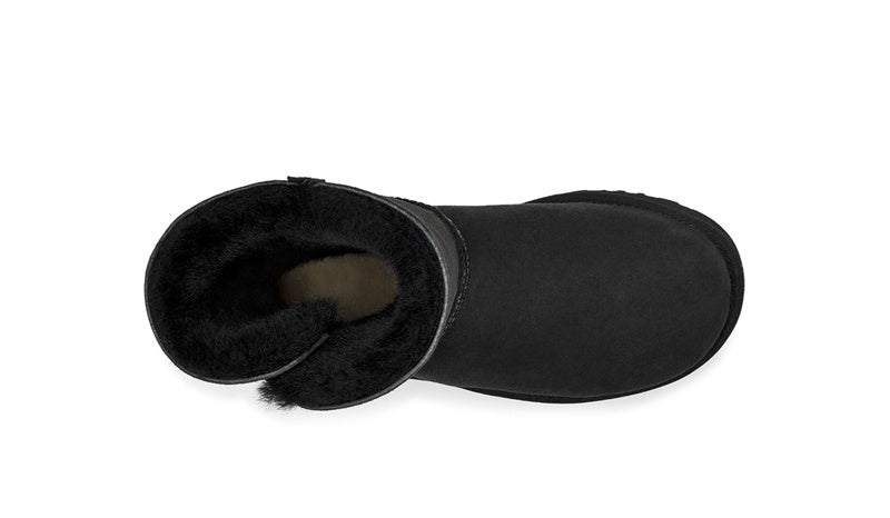 Black Side-Zip Mid-Calf Boots – In Stock