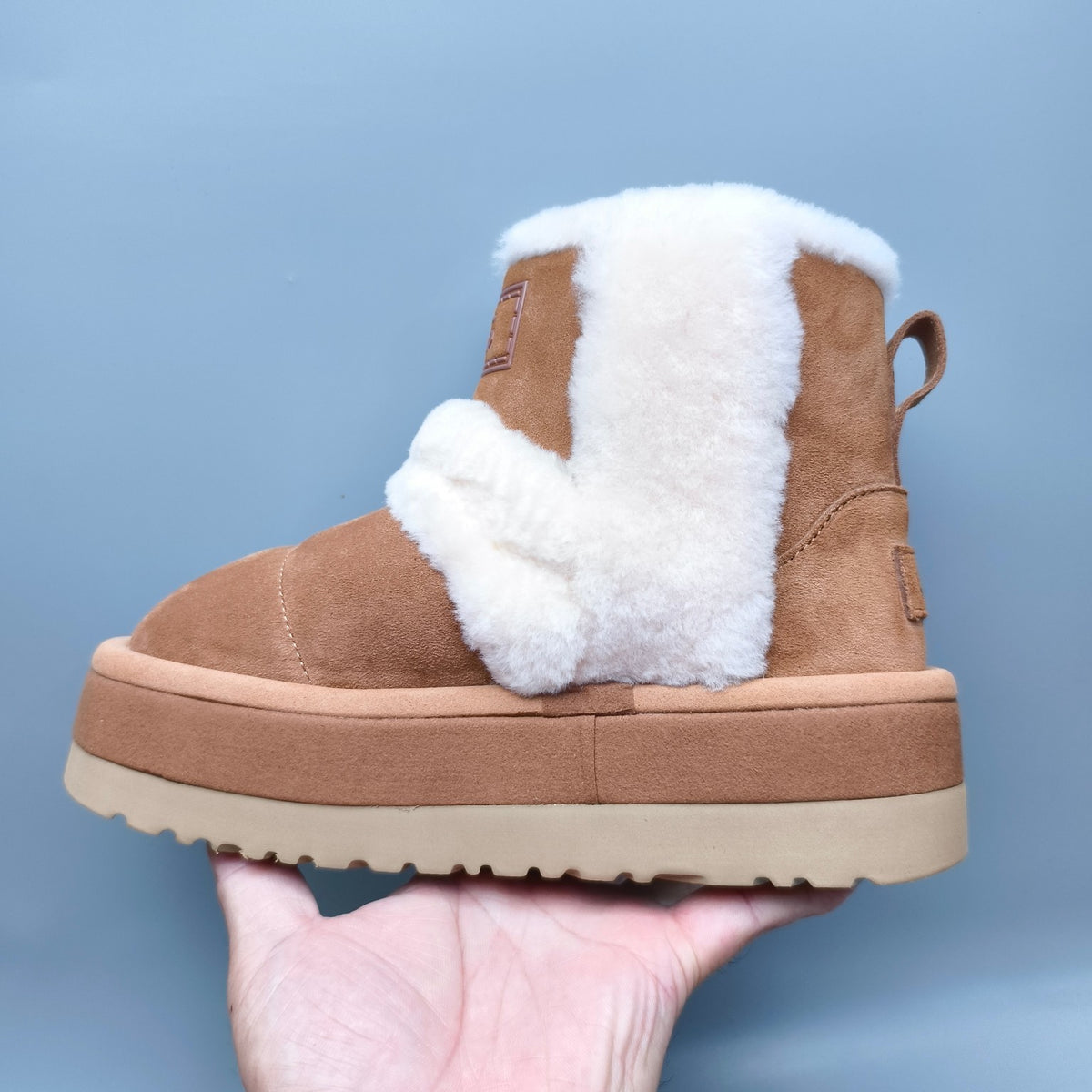 Chestnut Caterpillar Chunky Sole Mid-Top Casual Sneakers – In Stock