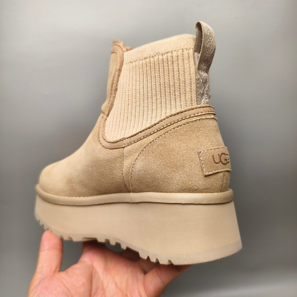 Sand 5cm Platform Fashion Casual Shoes – In Stock