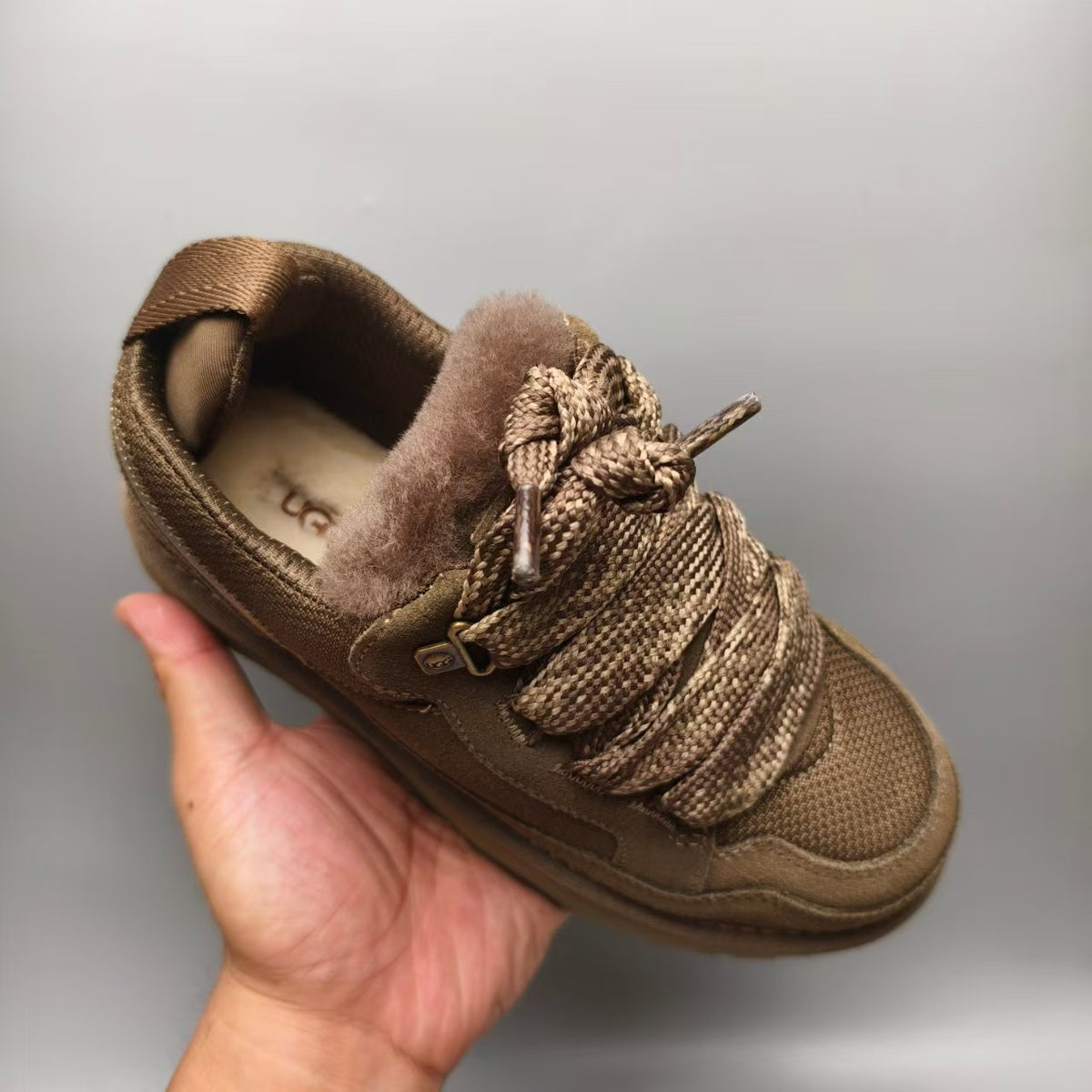 Walnut Mesh Couples Casual Sneakers – In Stock