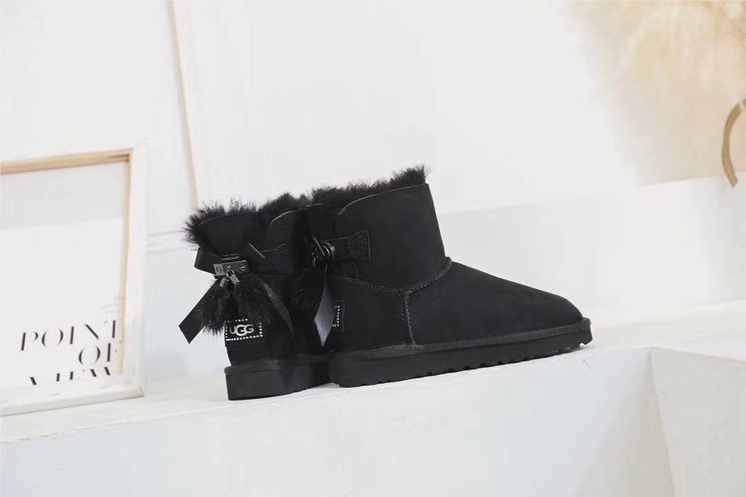 Classic Black 3-in-1 Convertible Snow Boots – New Style