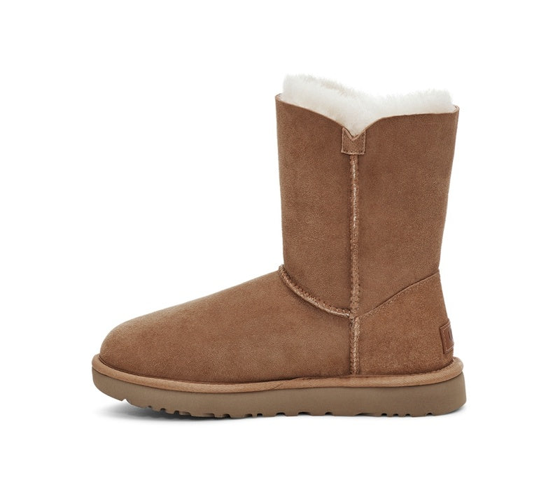 Chestnut Side-Zip Mid-Calf Boots – In Stock