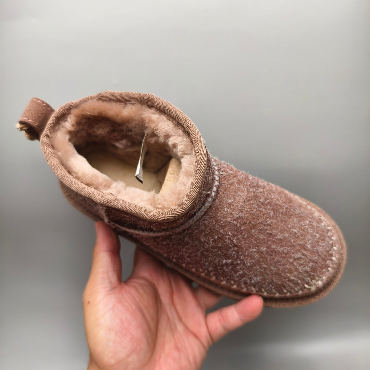 Brown Suede Back-Strap Detail Shoes – In Stock