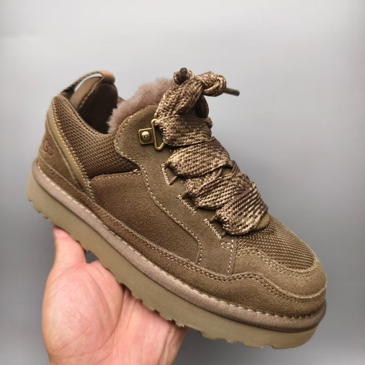 Walnut Mesh Couples Casual Sneakers – In Stock