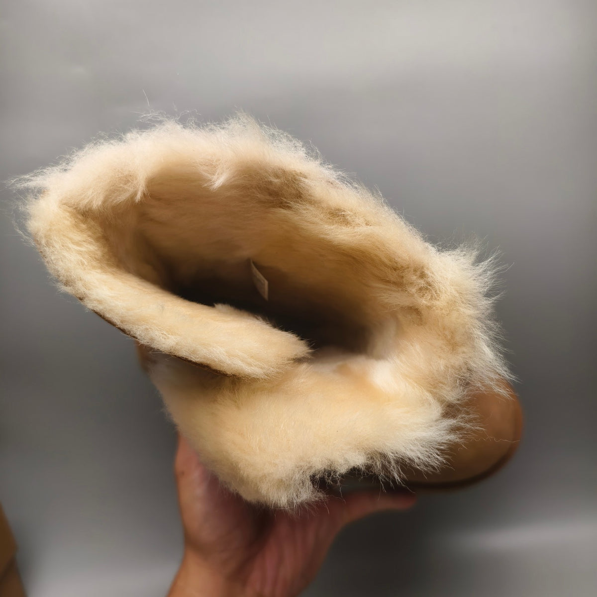 Chestnut Wedge Thick-Sole Mid-Calf Fashion Boots – In Stock