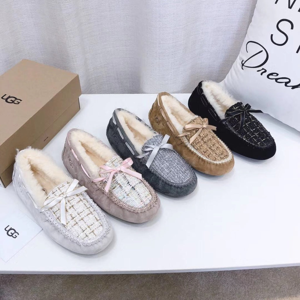 Chestnut Chanel-Style Studded Loafers – Sophisticated & Chic
