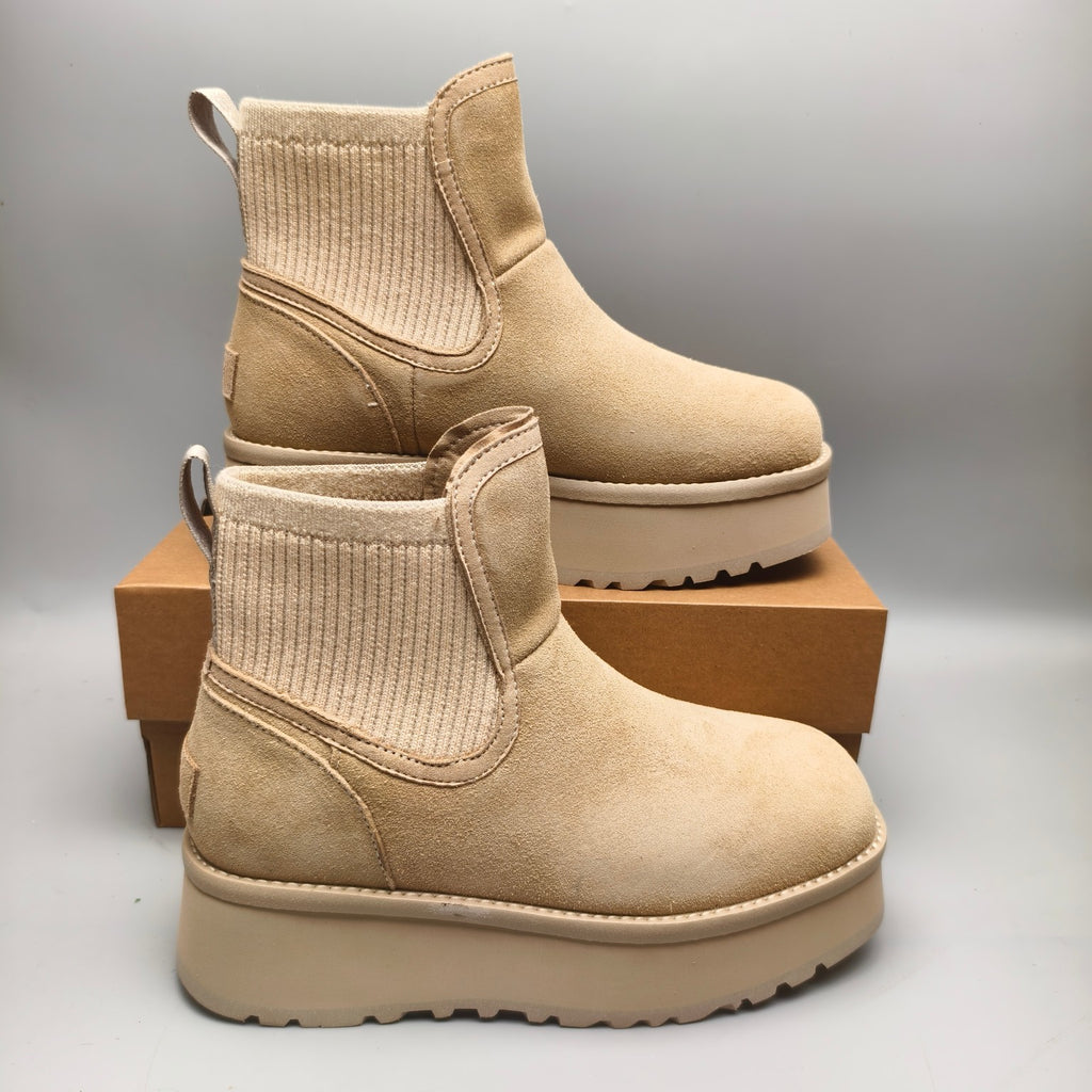 Sand 5cm Platform Fashion Casual Shoes – In Stock