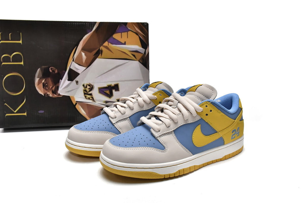 Nike SB Dunk Low Kobe Navy Blue White Yellow Reps Sneaker LF2428-002
