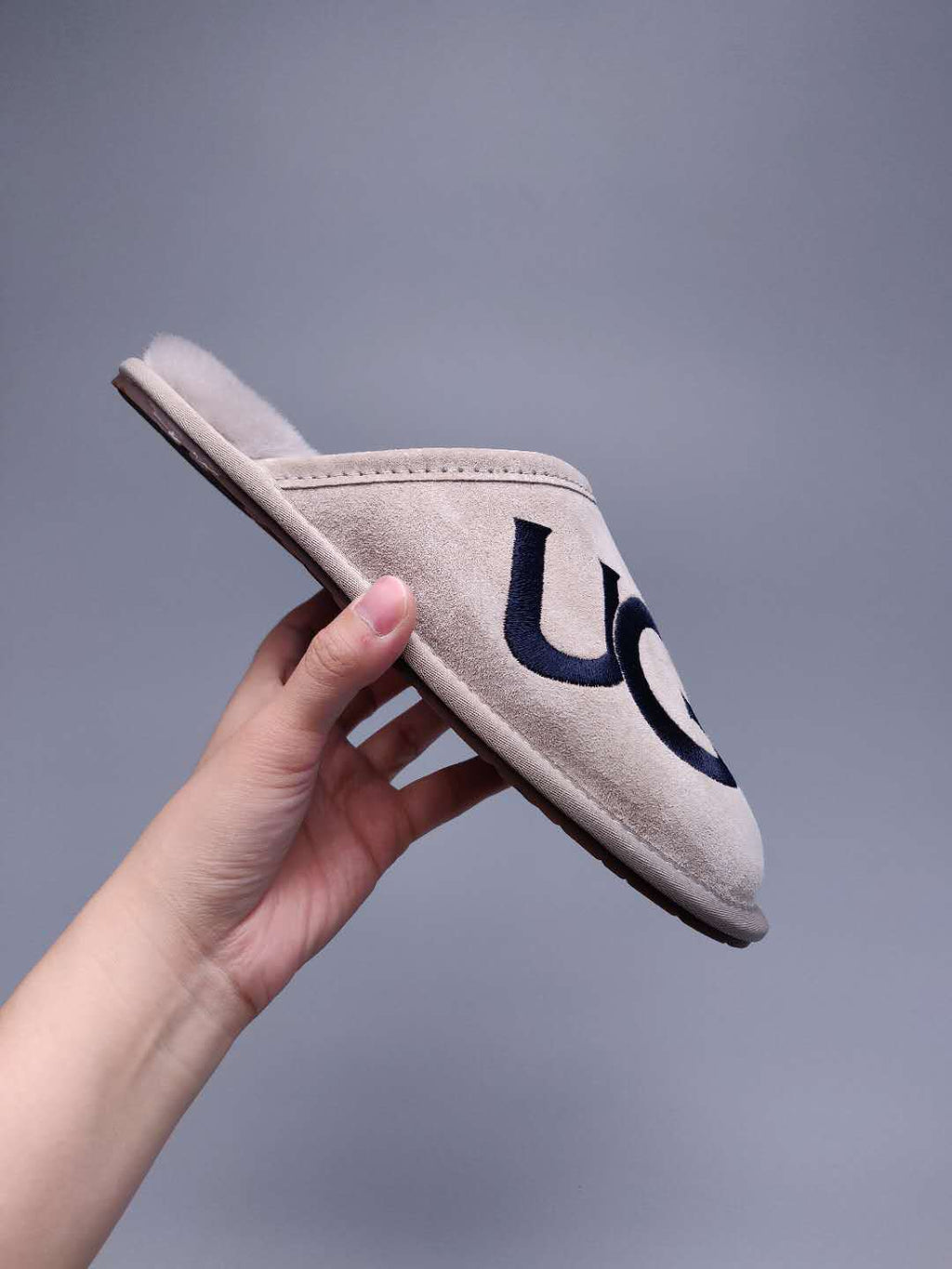 Grey G-Logo Indoor Slippers – In Stock