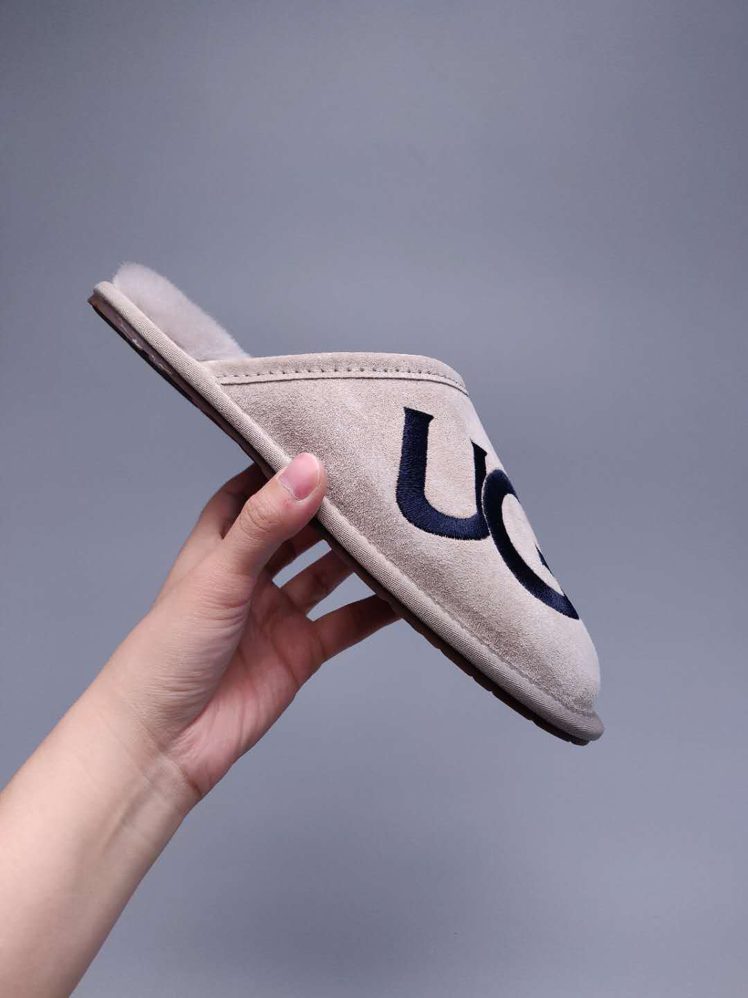 Grey G-Logo Indoor Slippers – In Stock