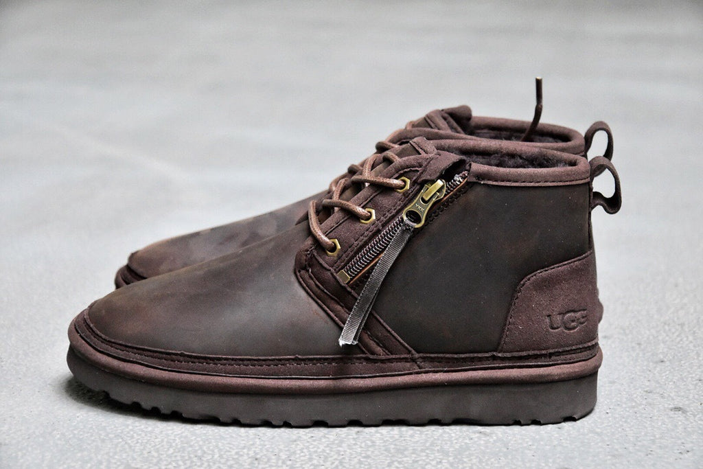Crazy Horse Leather Zipper Men’s Boots – In Stock