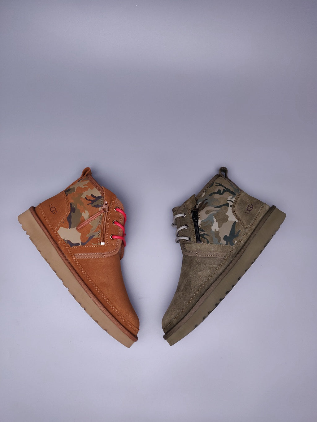 Army Green Color-Block Camo Men’s Sneakers – In Stock