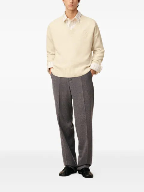 AMI Paris Ami De Coeur V-Neck wool sweater