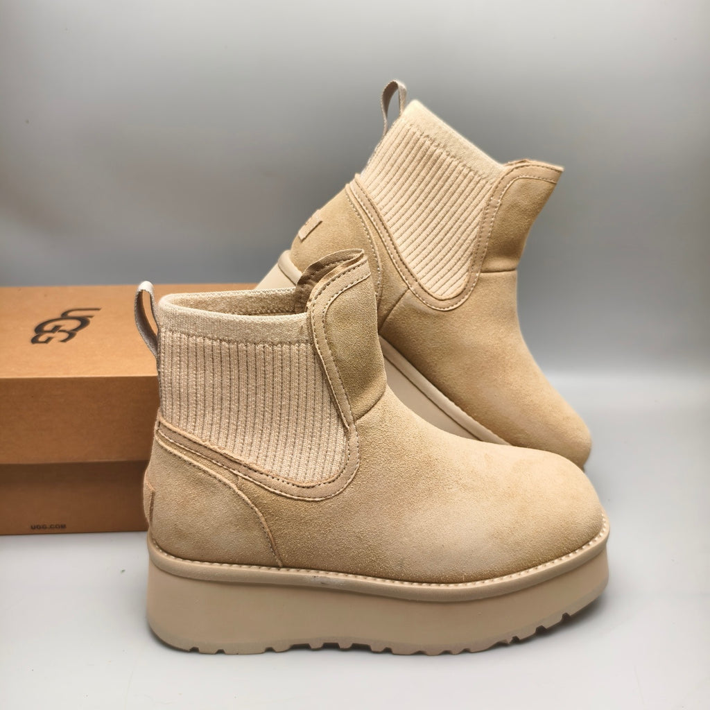 Sand 5cm Platform Fashion Casual Shoes – In Stock
