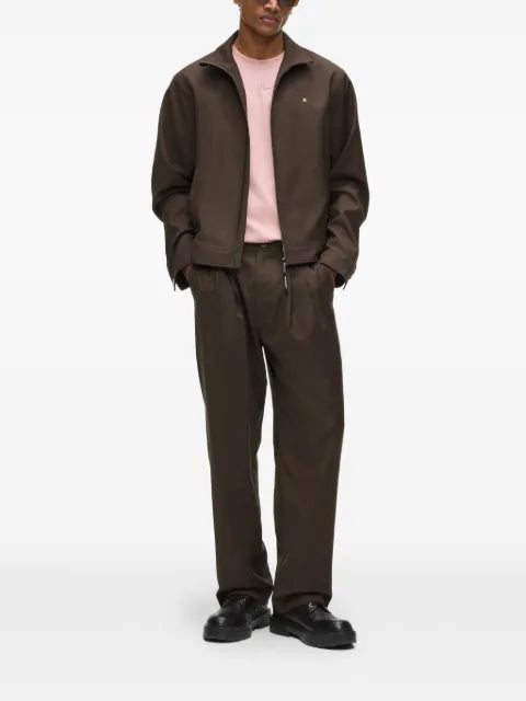 Karl Lagerfeld logo-plaque lightweight jacket