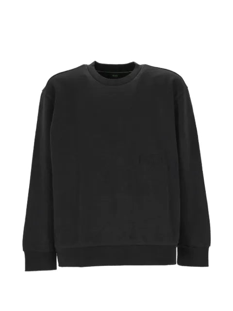 BOSS logo-patch crew-neck sweater
