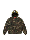 Supreme Woodland Camo patch-detail zip-up hoodie