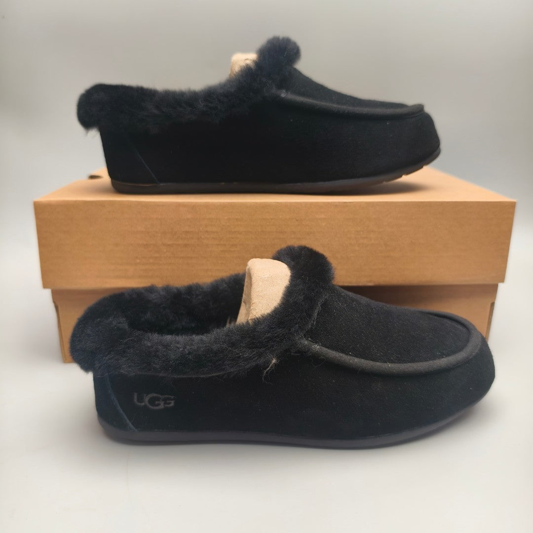 Black Slip-On Casual Home Loafers – In Stock