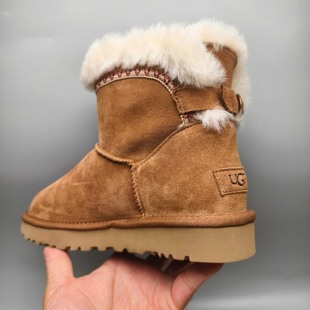 Chestnut Ethnic Back-Strap Casual Shoes – In Stock