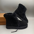 Black Mid-Top Lace-Up Casual Shoes – In Stock