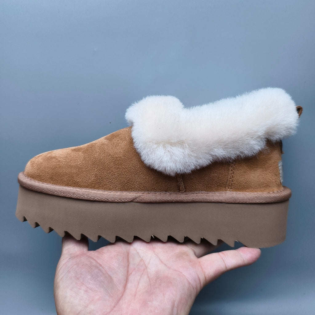 Chestnut Thick-Sole Casual Boots – In Stock