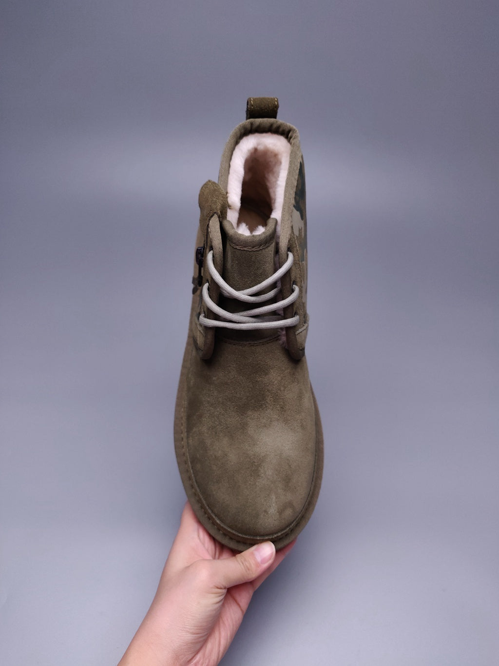 Army Green Color-Block Camo Men’s Sneakers – In Stock