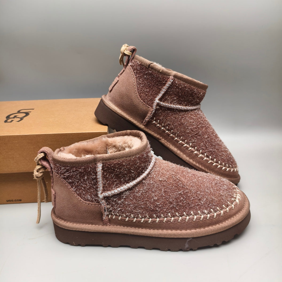 Brown Suede Back-Strap Detail Shoes – In Stock