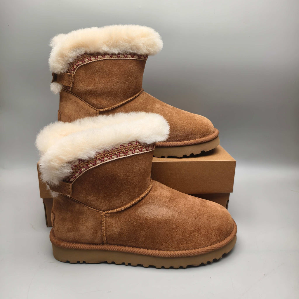 Chestnut Ethnic Back-Strap Casual Shoes – In Stock