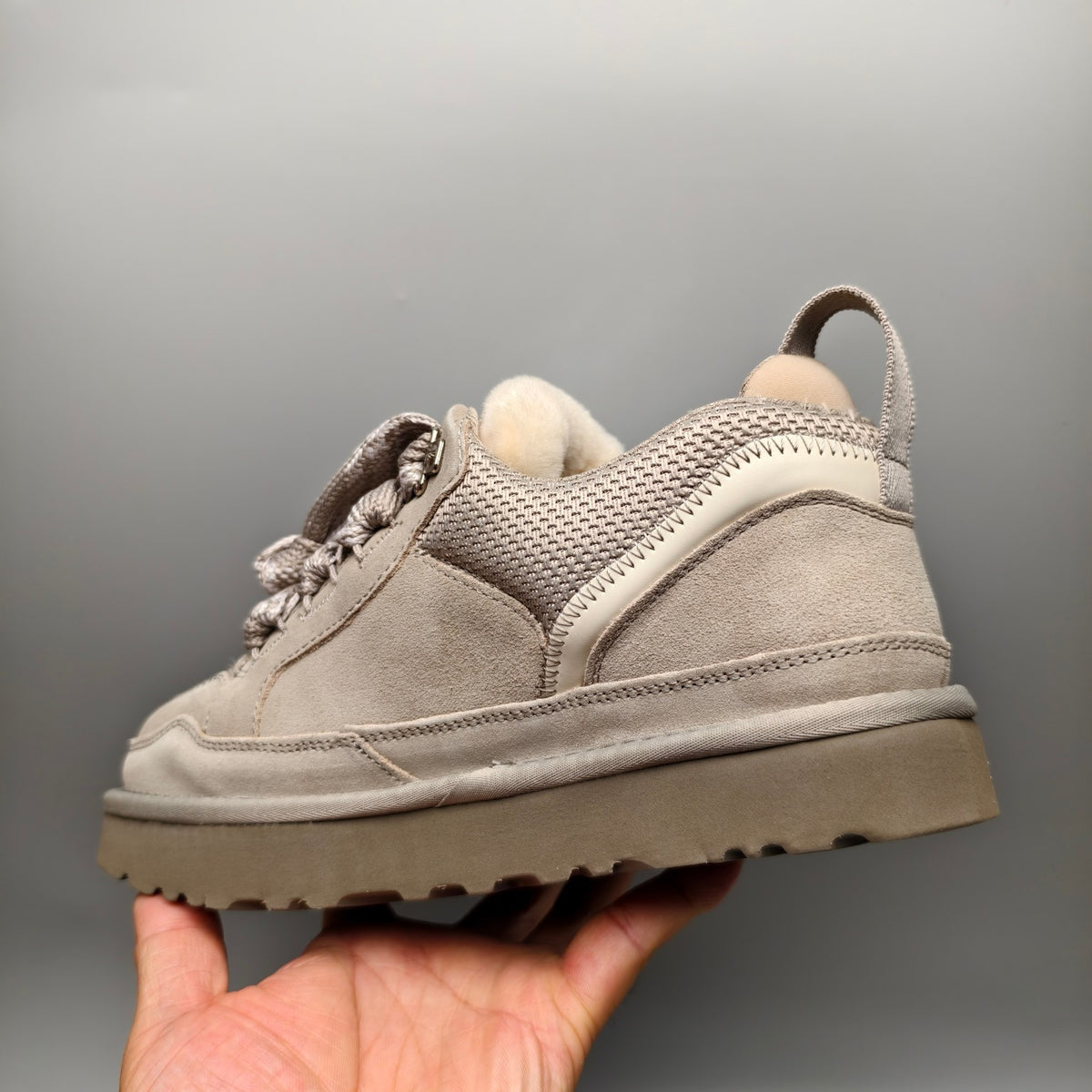 Grey Mesh Couples Casual Sneakers – In Stock