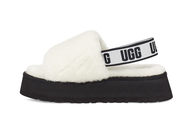 White Disco Fluffy Sandals – In Stock