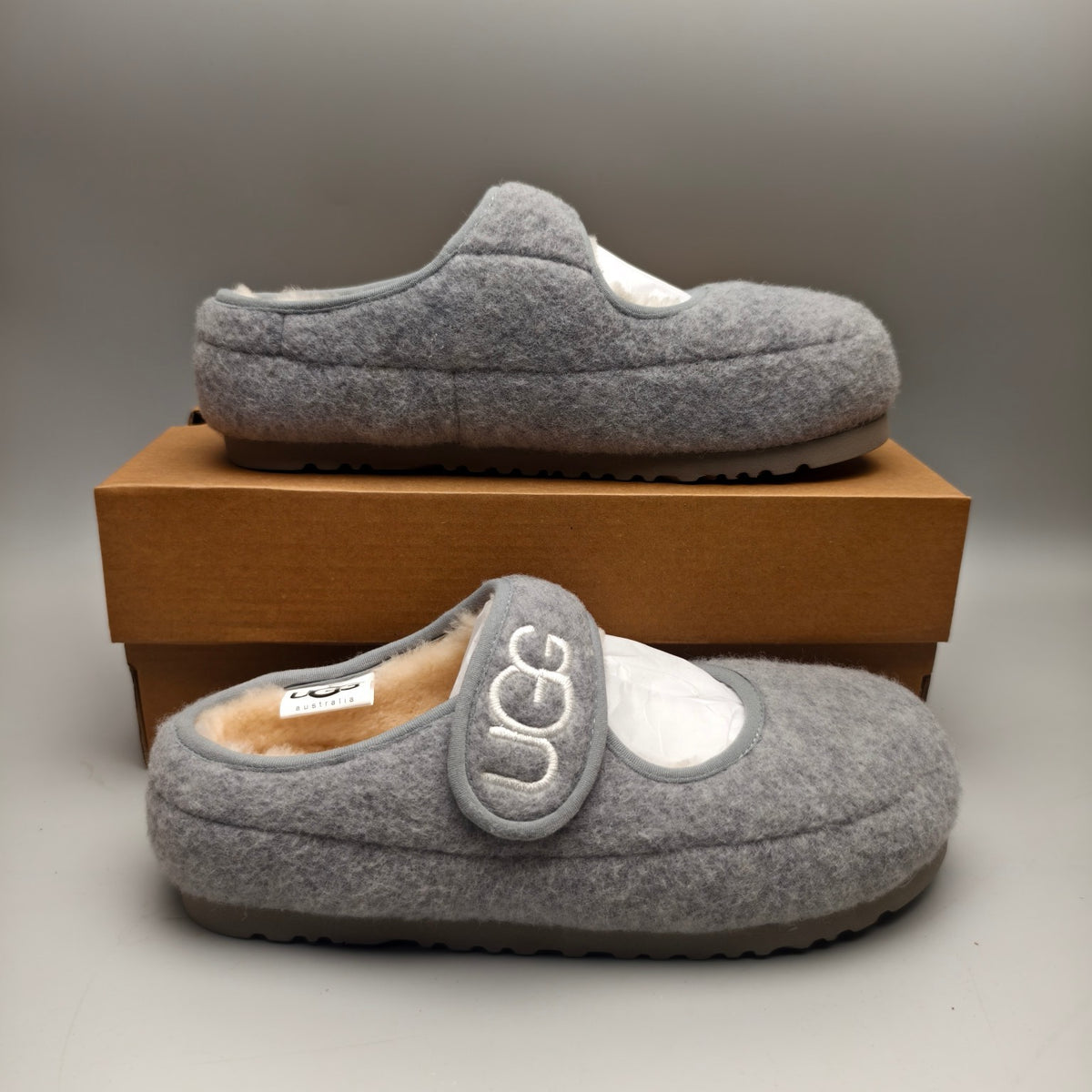 Grey Mary Jane Ultra-Light Casual Shoes – In Stock