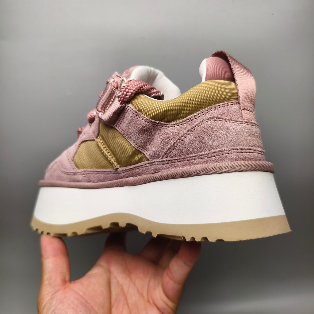 Pink Chunky Dad Sneakers – Lace-Up Casual, In Stock