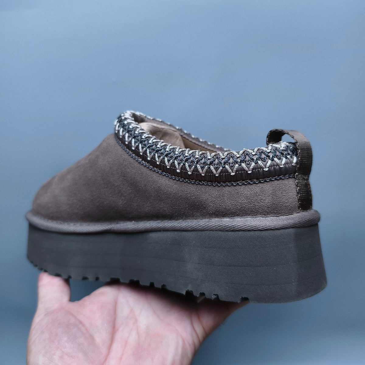 Walnut Ethnic-Inspired Chunky Sole Casual Sneakers – In Stock