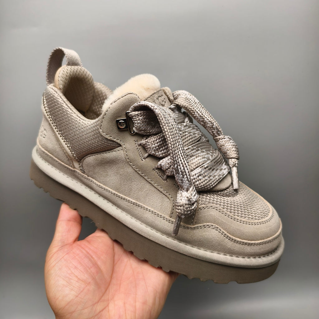 Grey Mesh Couples Casual Sneakers – In Stock