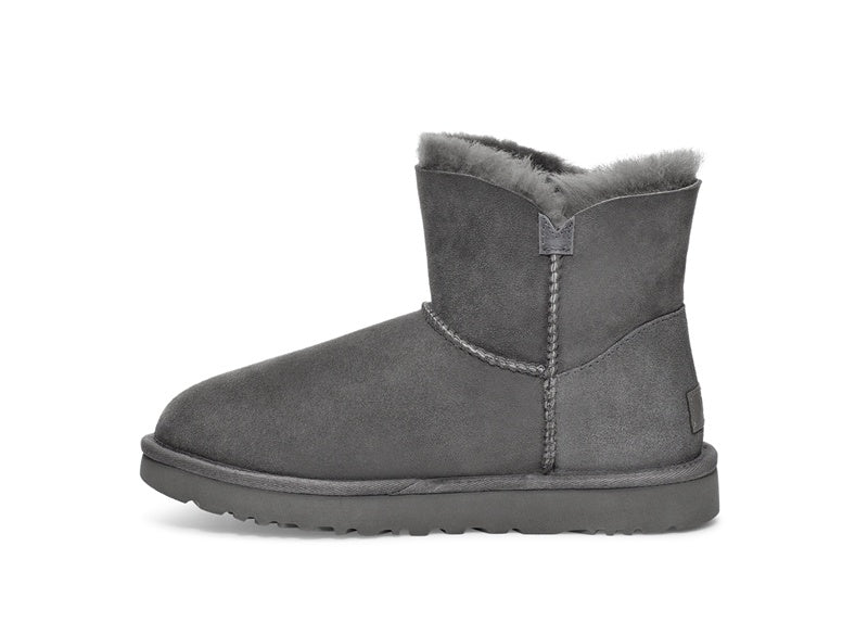 Grey Side-Zip Ankle Boots – In Stock
