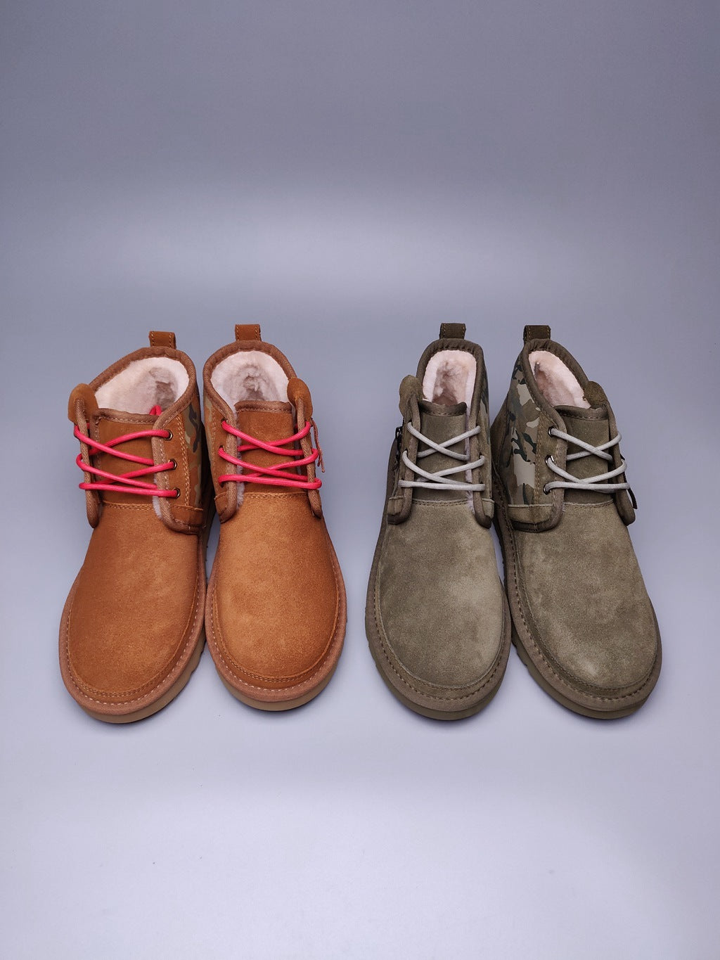 Army Green Color-Block Camo Men’s Sneakers – In Stock