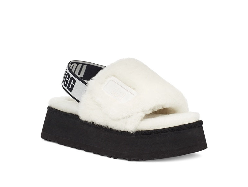 White Disco Fluffy Sandals – In Stock