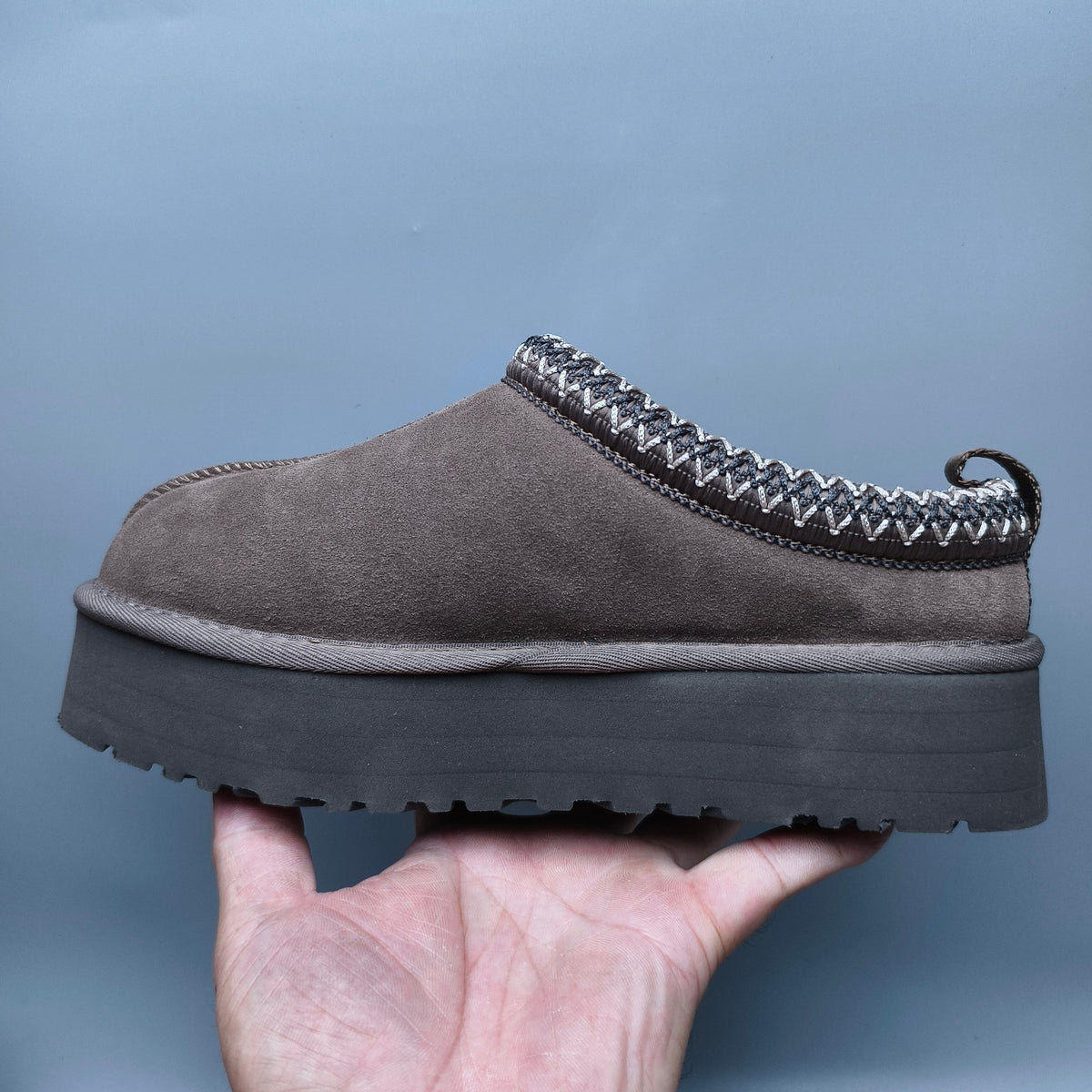 Walnut Ethnic-Inspired Chunky Sole Casual Sneakers – In Stock