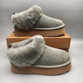 Green Suede Thick-Sole Slip-On Lazy Shoes – In Stock