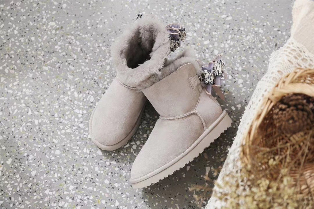 Diamond Grey 3-in-1 Convertible Snow Boots – New Style