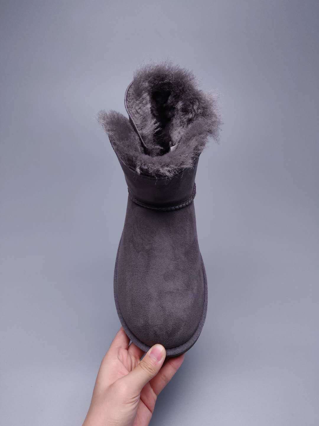 Grey Side-Zip Ankle Boots – In Stock