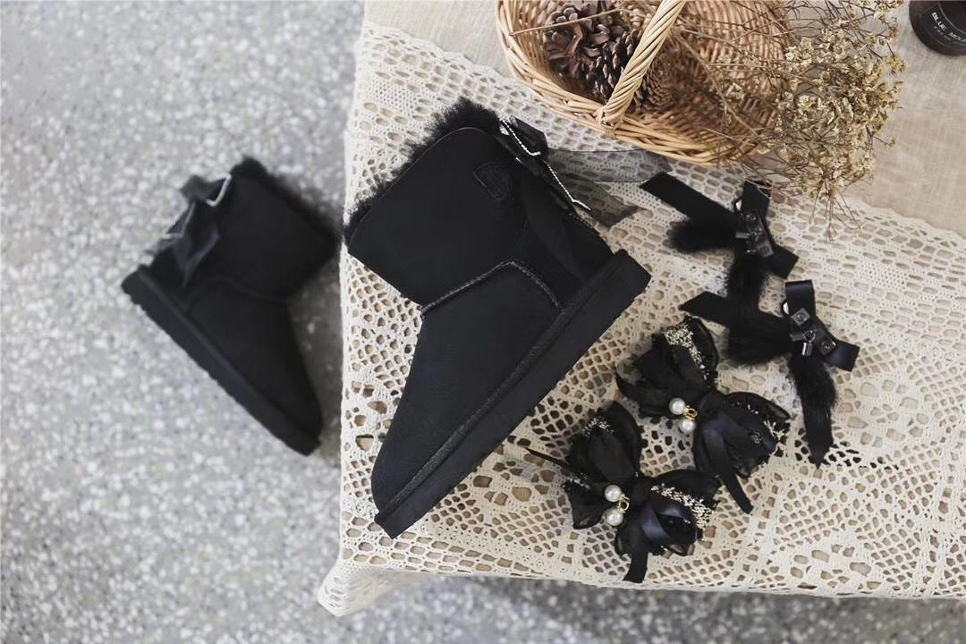 Classic Black 3-in-1 Convertible Snow Boots – New Style