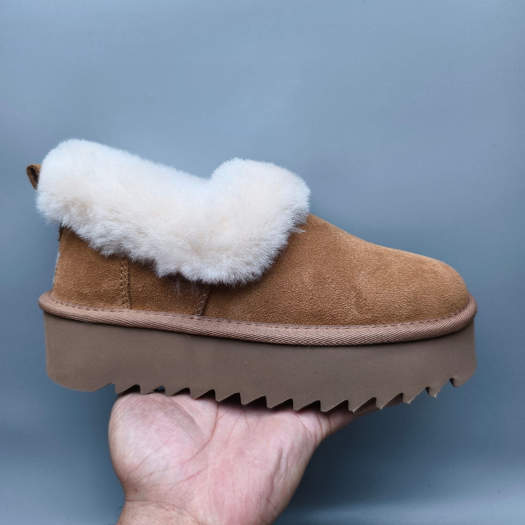 Chestnut Thick-Sole Casual Boots – In Stock