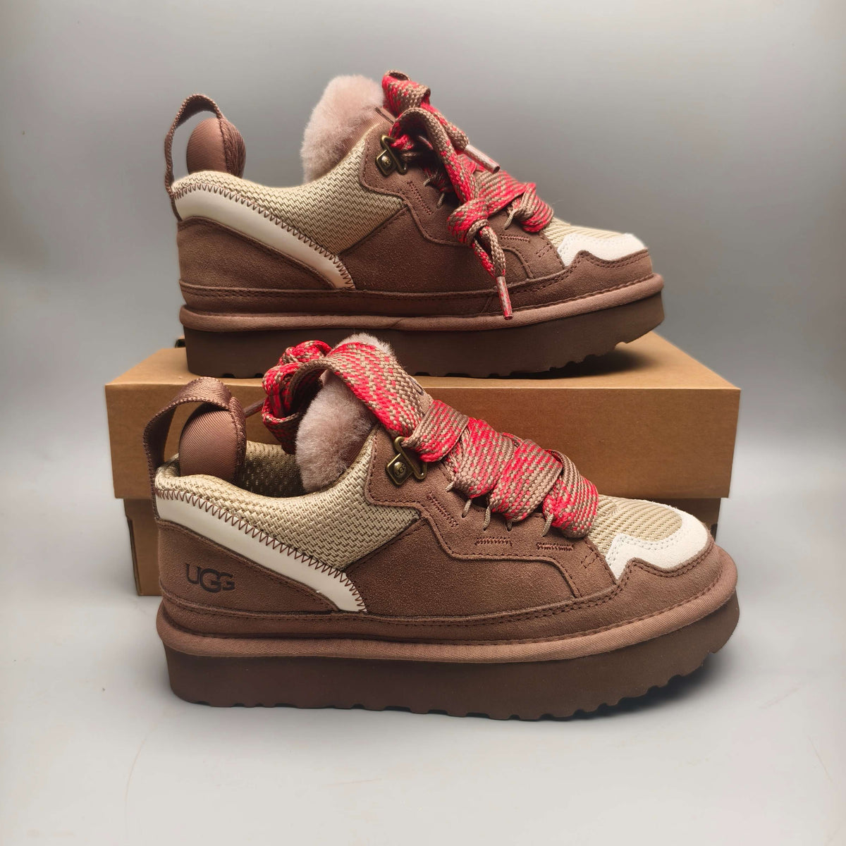 Antelope Brown Mesh Couples Casual Sneakers – In Stock