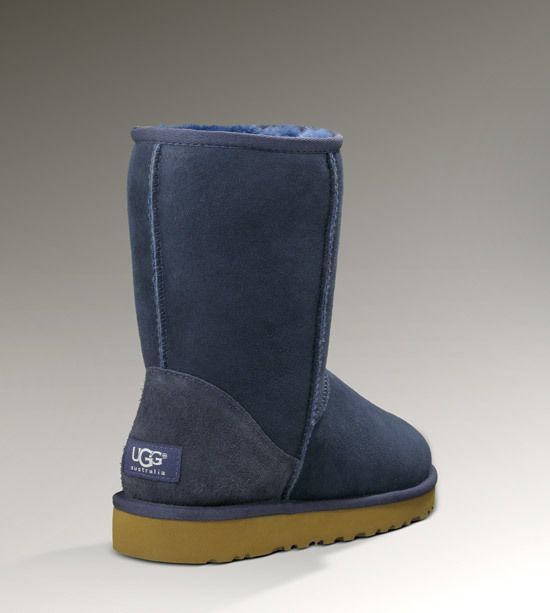 Navy Blue Stain-Resistant New Classic Short Boots – In Stock