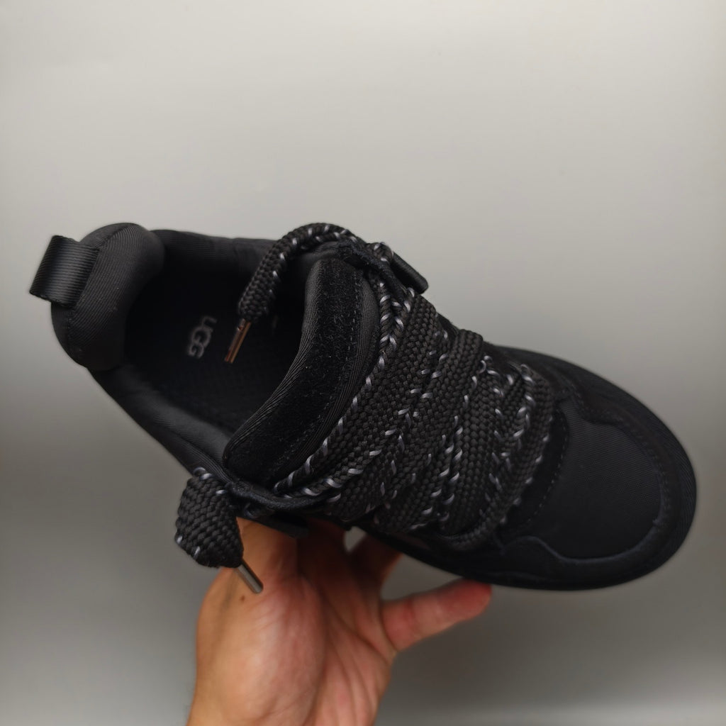 Black Chunky Dad Sneakers – Lace-Up Casual, In Stock