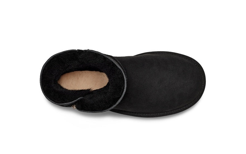 Black Side-Zip Ankle Boots – In Stock