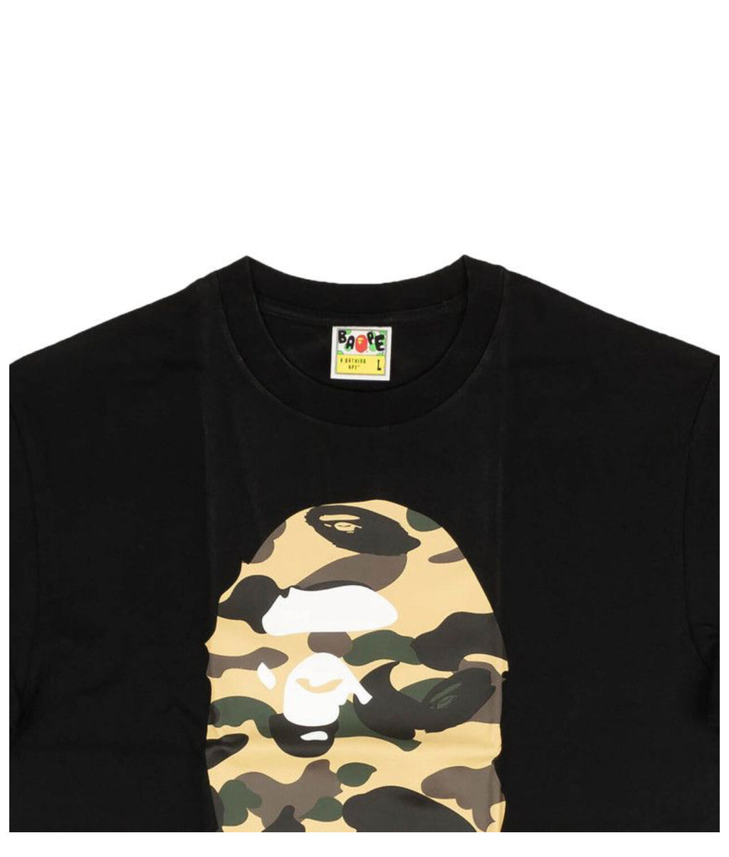 Bape T-Shirt Big Ape Head Camo Black